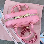 Miu Miu Arcadie Leather Bag Pink 23x10x8cm - 4