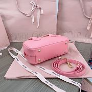 Miu Miu Arcadie Leather Bag Pink 23x10x8cm - 2