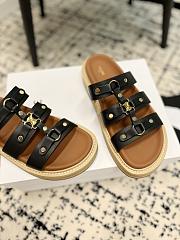 Celine Brown Black Sandal - 5