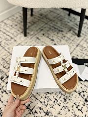 Celine Brown White Sandal - 5