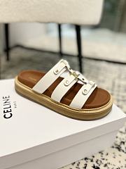 Celine Brown White Sandal - 3