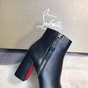 Christian Louboutin Ziptotal 85 Leather Black Boot - 4