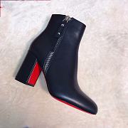 Christian Louboutin Ziptotal 85 Leather Black Boot - 3