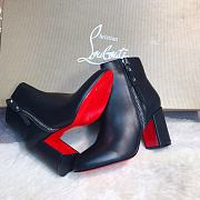 Christian Louboutin Ziptotal 85 Leather Black Boot - 2