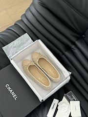 Chanel Ballerina Tweed Flat Beige - 3