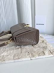 Balenciaga Mini Hourglass Brown Bag 19cm - 5