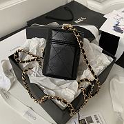 Chanel Vanity Case Black 9.5x10.5x7cm - 4