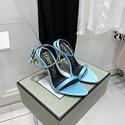 Tom Ford Padlock Sandals Heels Blue 10.5cm - 1