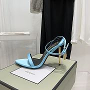 Tom Ford Padlock Sandals Heels Blue 10.5cm - 5