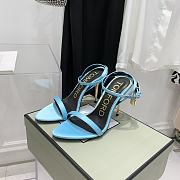 Tom Ford Padlock Sandals Heels Blue 10.5cm - 4