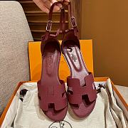 Hermes Santorini Wine Sandal - 3