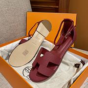 Hermes Santorini Wine Sandal - 2