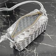 Bottega Veneta Mini Loop Camera Bag Silver 17x10x6cm - 4