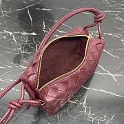 Bottega Veneta Mini Loop Camera Bag Red Wine 17x10x6cm - 2