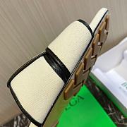 Bottega Veneta White Black Slides - 4