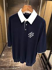 Louis Vuitton LV Polo Shirt Navy Blue - 4