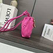 Loewe Mini Flamenco Clutch Bag Pink 23.9x18x9cm - 3