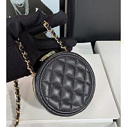 Chanel CC Mirror Chip Mini Bag Black White 10x10x4cm - 2