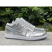 Air Jordan 1 Low SE Shoes Silver - 3