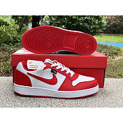 Nike Ebernon Low Premium Shoes White/Black/University Red - 5