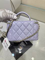 Chanel Vanity Case Light Purple Lambskin 17cm - 2