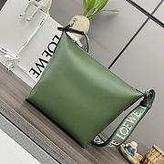 Loewe Small Cubi Crossbody Bag Green 29.5x22x10.5cm - 2