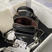 Chanel Backpack Mini Black Lambskin Gold 18x13x9cm - 6