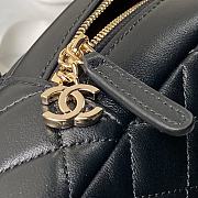 Chanel Backpack Mini Black Lambskin Gold 18x13x9cm - 3