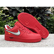 OFF-WHITE x Nike Air Force 1 Red - 4