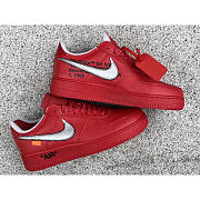 OFF-WHITE x Nike Air Force 1 Red - 3