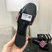 Chanel Black Pink Slides - 5