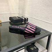 Chanel Black Pink Slides - 3