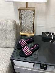 Chanel Black Pink Slides - 2