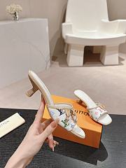 Louis Vuitton LV Monogram White Heel 5.5cm - 2