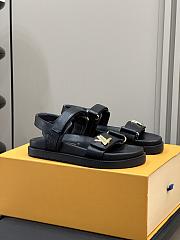 Louis Vuitton LV Sunset Comfort Flat Sandal Lamb Leather Black - 3