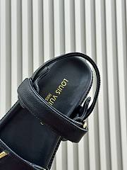 Louis Vuitton LV Sunset Comfort Flat Sandal Lamb Leather Black - 2