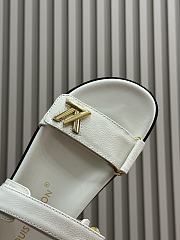 Louis Vuitton LV Sunset Comfort Flat Sandal Lamb Leather White - 4