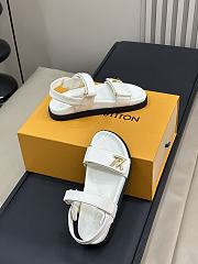 Louis Vuitton LV Sunset Comfort Flat Sandal Lamb Leather White - 3