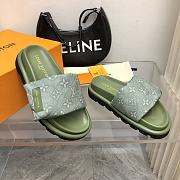 Louis Vuitton LV Pool Pillow Flat Comfort Mule Green - 4