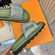 Louis Vuitton LV Pool Pillow Flat Comfort Mule Green - 2