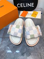 Louis Vuitton LV Pool Pillow Flat Comfort Mule Damier Pistachio - 1