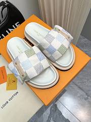 Louis Vuitton LV Pool Pillow Flat Comfort Mule Damier Pistachio - 2