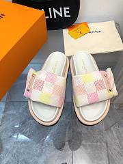 Louis Vuitton LV Pool Pillow Flat Comfort Mule Damier Pink - 1