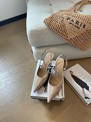 Dior Tribales Slingback Pump Nude Patent Calfskin 8cm - 5