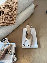 Dior Tribales Slingback Pump Nude Patent Calfskin 8cm - 4