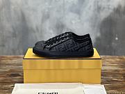 Fendi Domino Sneakers FF Motif Fabric Black - 1