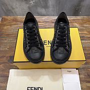 Fendi Domino Sneakers FF Motif Fabric Black - 5