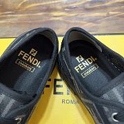 Fendi Domino Sneakers FF Motif Fabric Black - 4