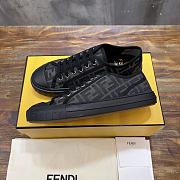 Fendi Domino Sneakers FF Motif Fabric Black - 3