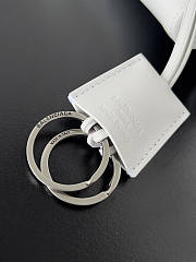 Balenciaga Rodeo Small Handbag White Smooth 27x8x21cm - 4